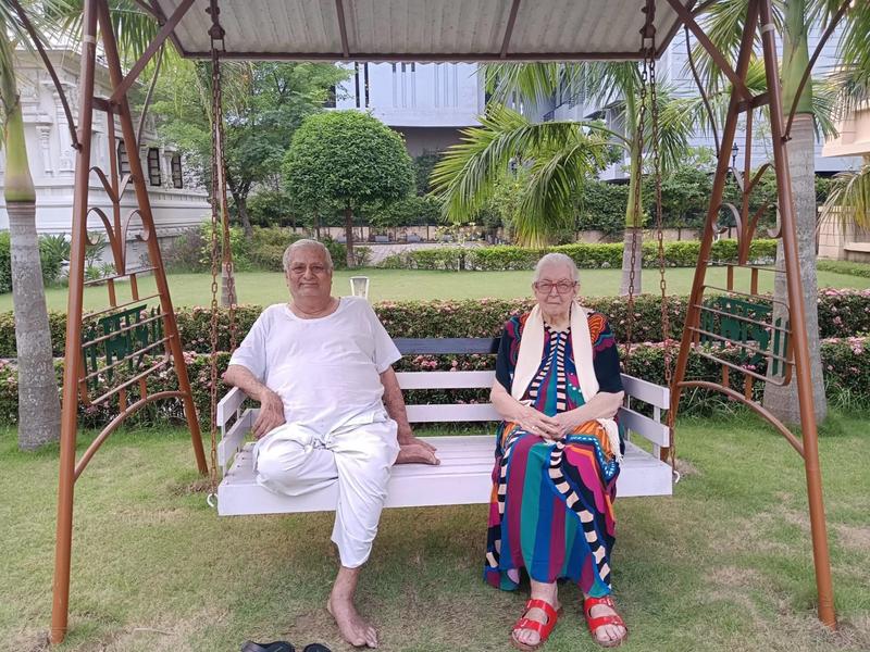 Residents at Jagriti Dham senior living community, Joka, Kolkata